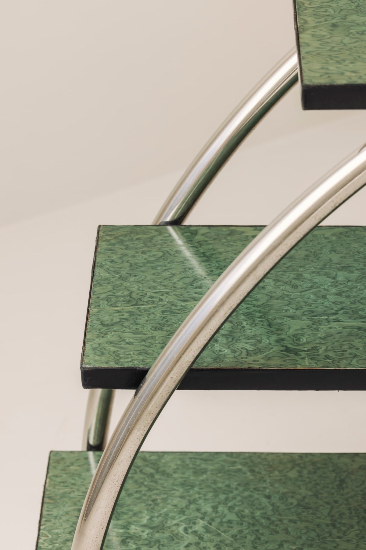 Modernist Vintage Shelving Unit, France, 1970s — close-up