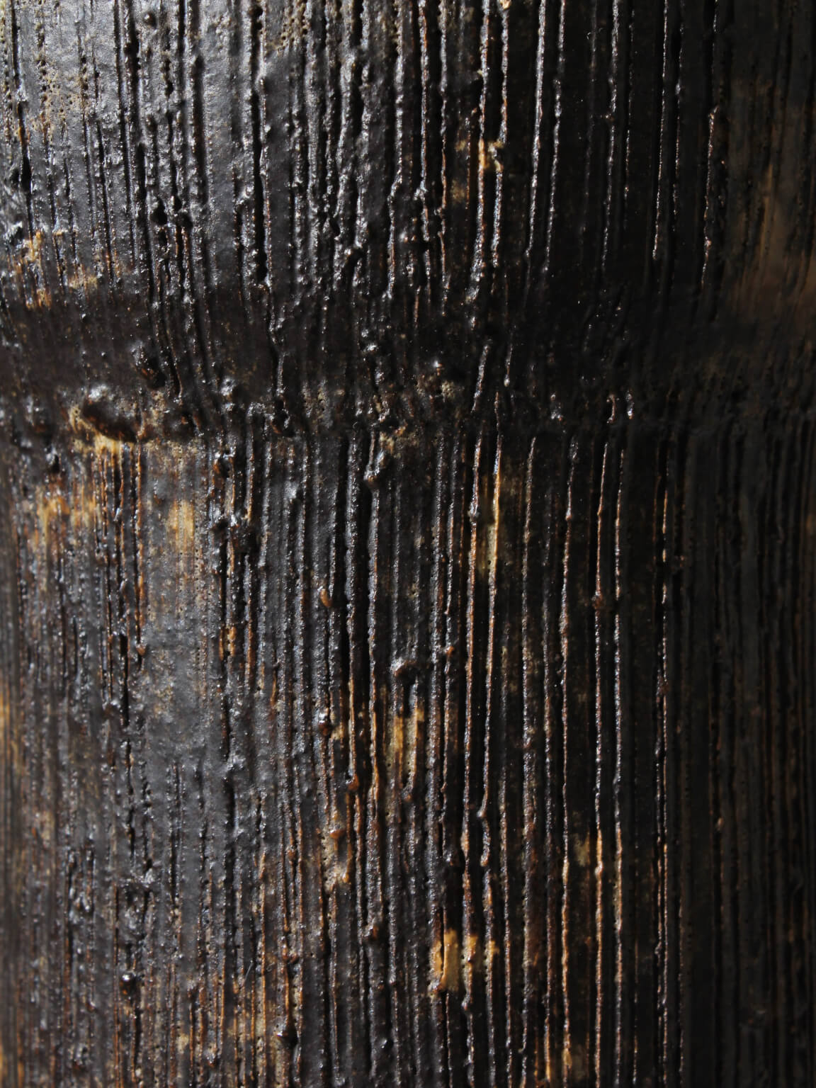 Textured Ceramic Table Lamp By Ole Bjørn Krüger, 1960s, Denmark — detail view