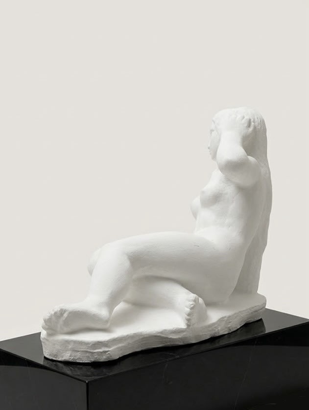 Reclining Nude, Sculpture in Plaster — lifestyle setting
