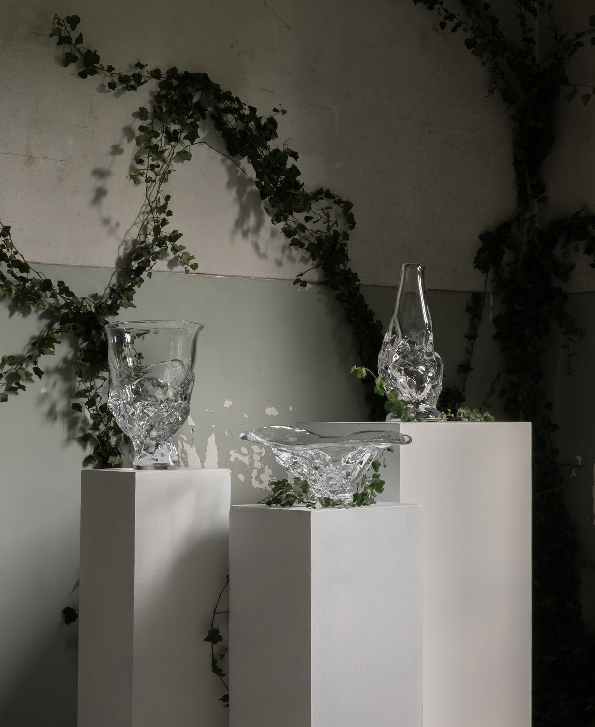 Organic Glass Platter — lifestyle setting
