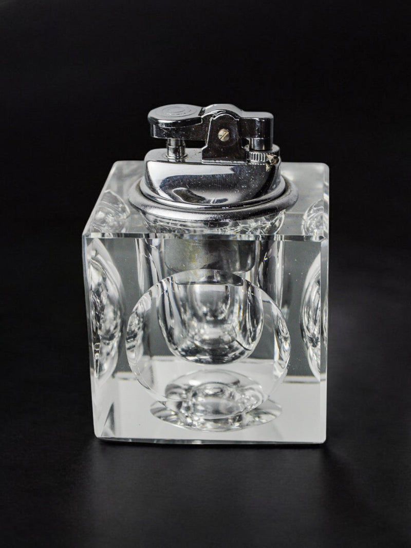Ice cube lighter by Antonio Imperatore, murano glass, Italy, 1970 — side angle