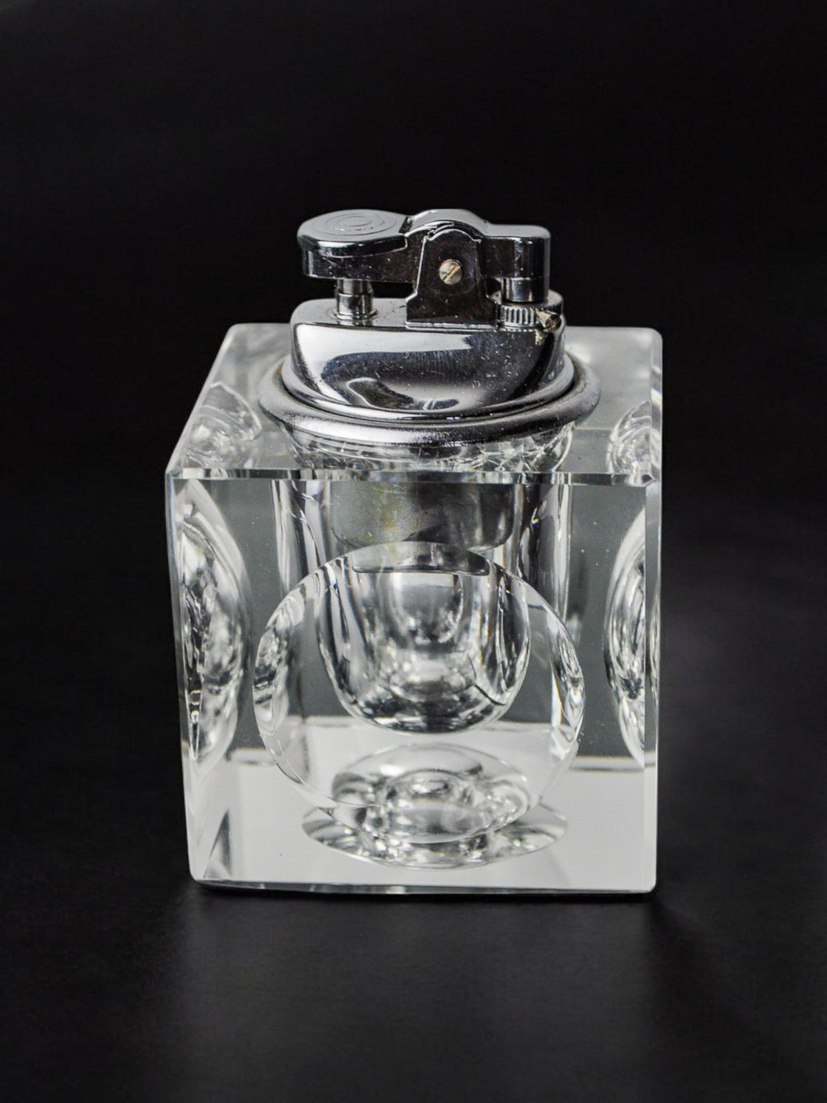 Ice cube lighter by Antonio Imperatore, murano glass, Italy, 1970 — side angle