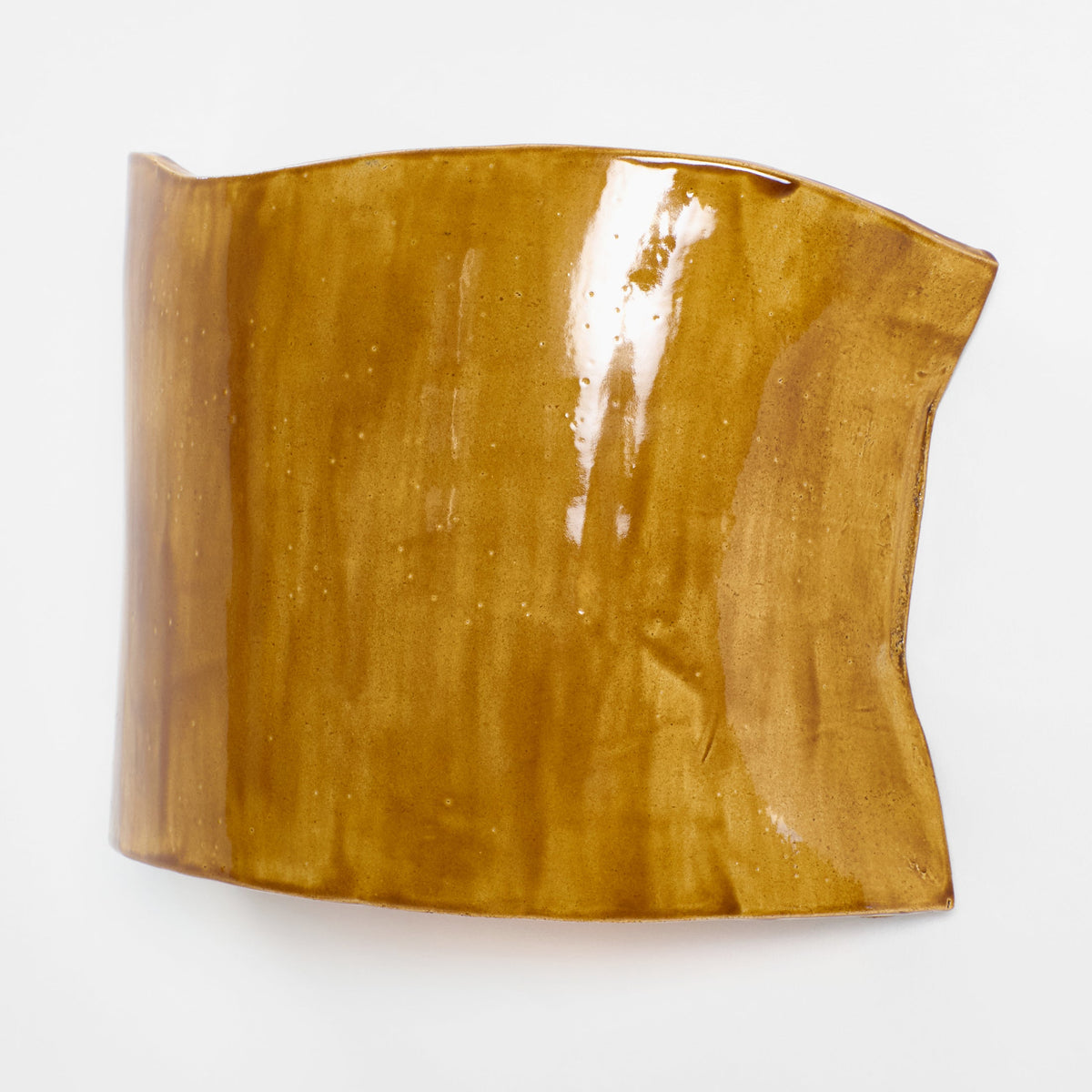 Papel - artisanal ceramic wall light  — side angle