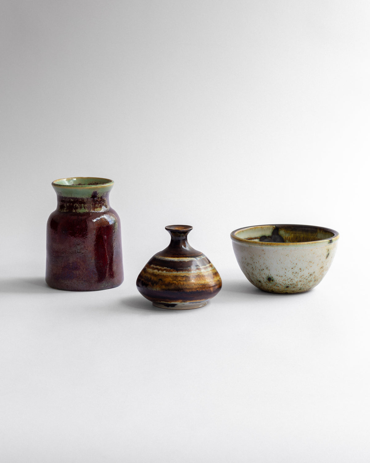 Studio Pottery Set, Höganäs, Sweden, 1970s by Spigel | The Oblist