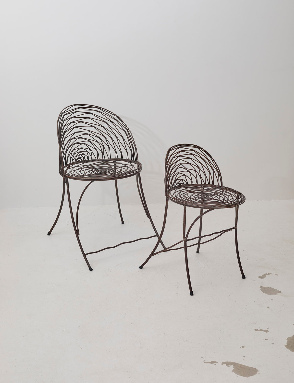 French 20th Century wrought iron armchair — close-up