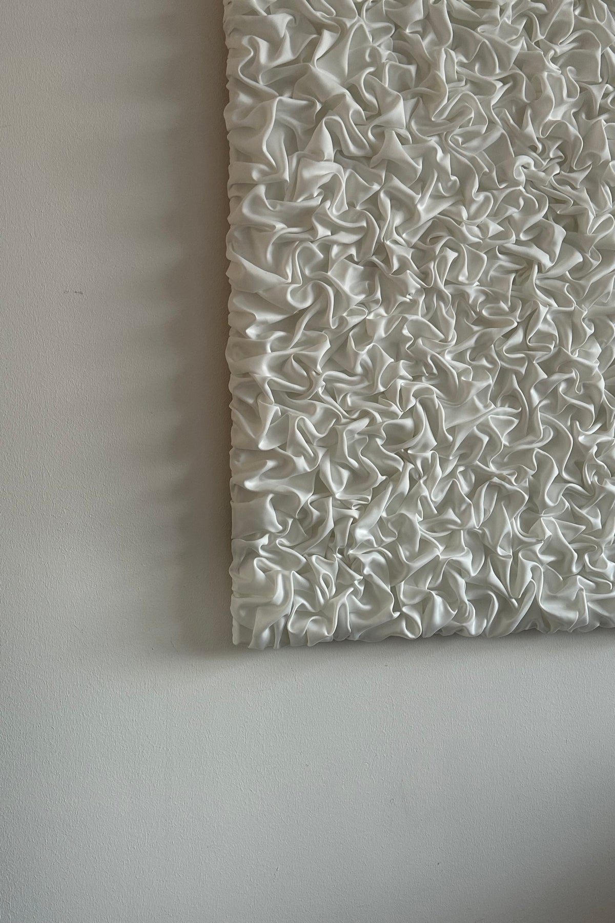 'ESCAPISM 108' sculptural wall art — side angle