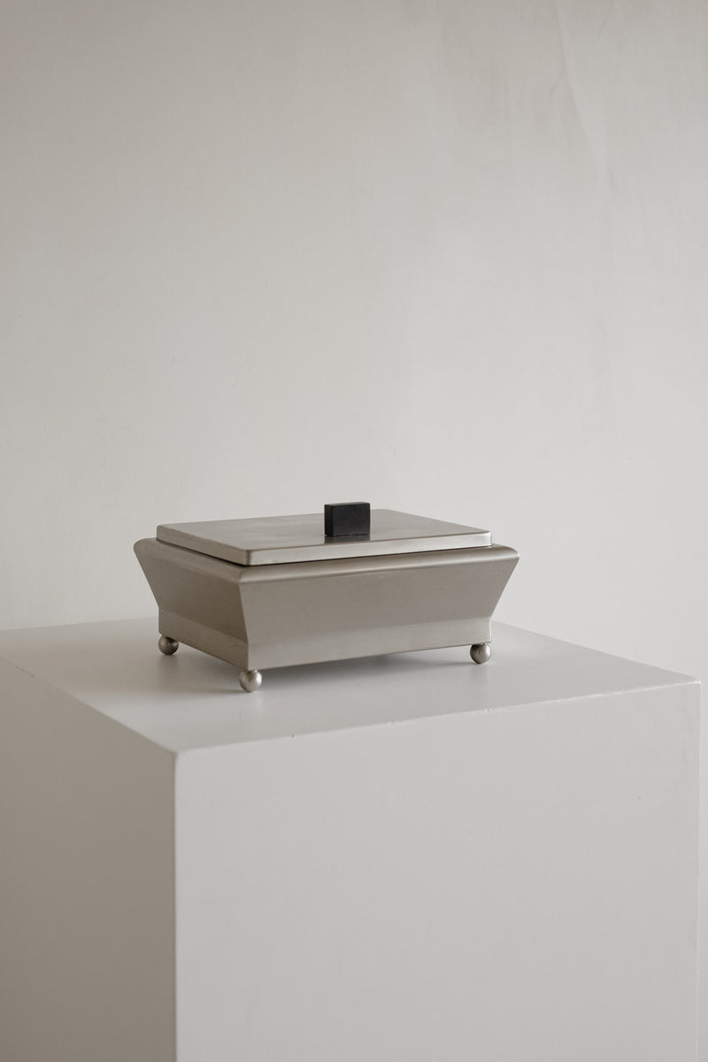 Art Deco Stainless Steel Box, 1930s by septembre studios | The Oblist