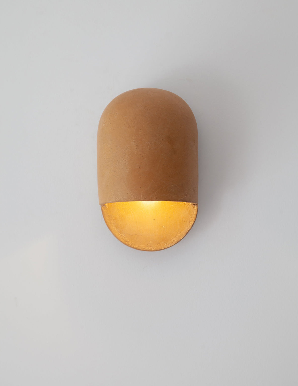Tera Sconce Lime Plaster — lifestyle setting