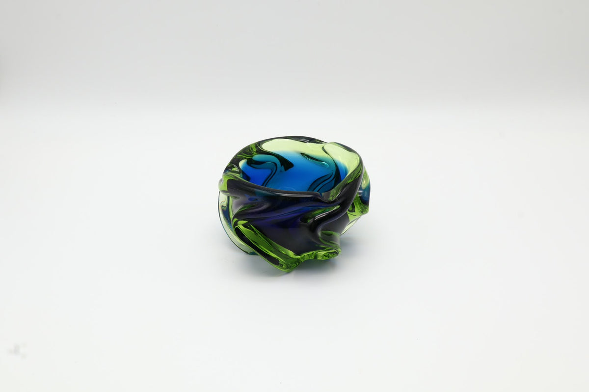 Mid-Century Murano Sculptural Glass Bowl – Italy, 1960s by Forma Finds | The Oblist