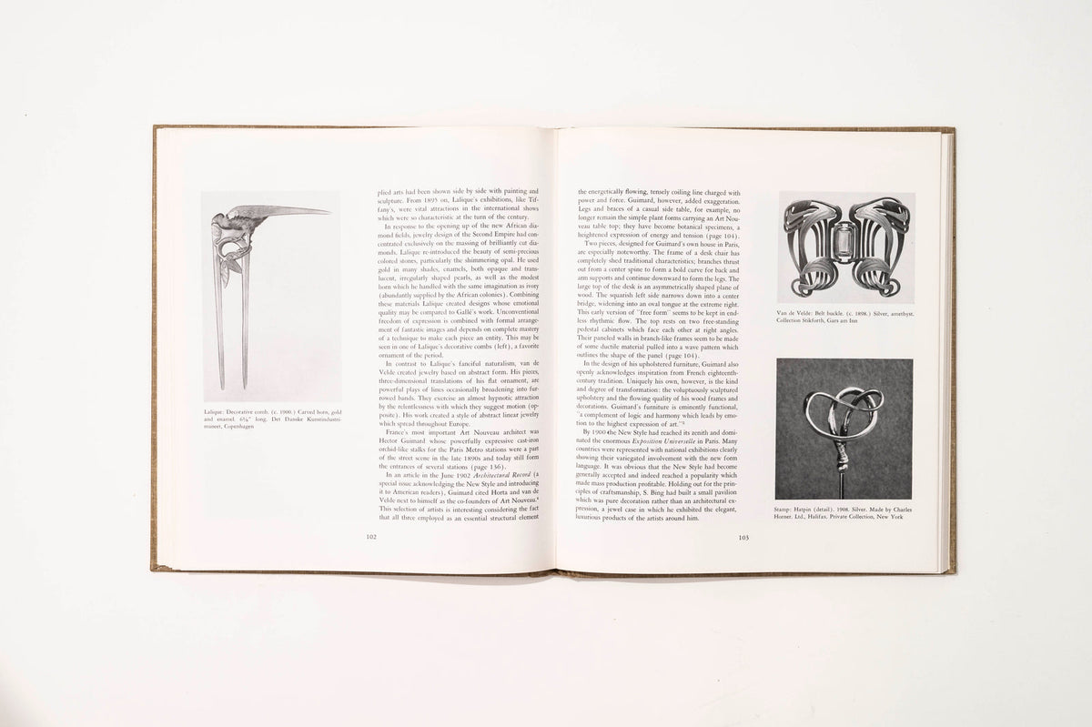 Art Nouveau, Art and Design at the Turn of the Century, MoMA, 1959 Interiors Book — close-up