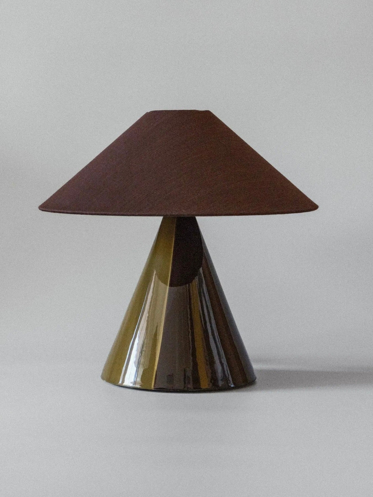 Caterina Table Lamp - Dark Brown by mattina moderna | The Oblist — ceramic base, dark brown shade