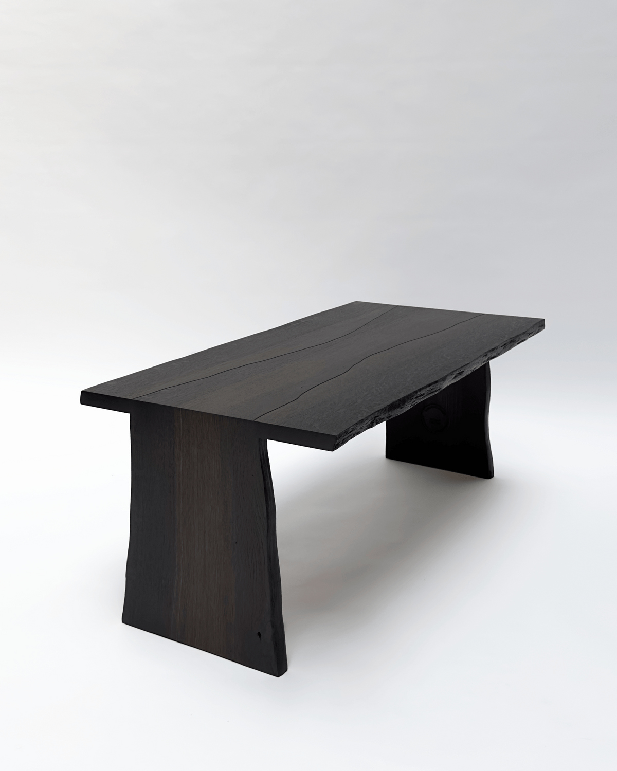 BO Coffee Table, 5500 Years Old Black Oak by Mauro Dell'Orco | The Oblist — handcrafted black oak design