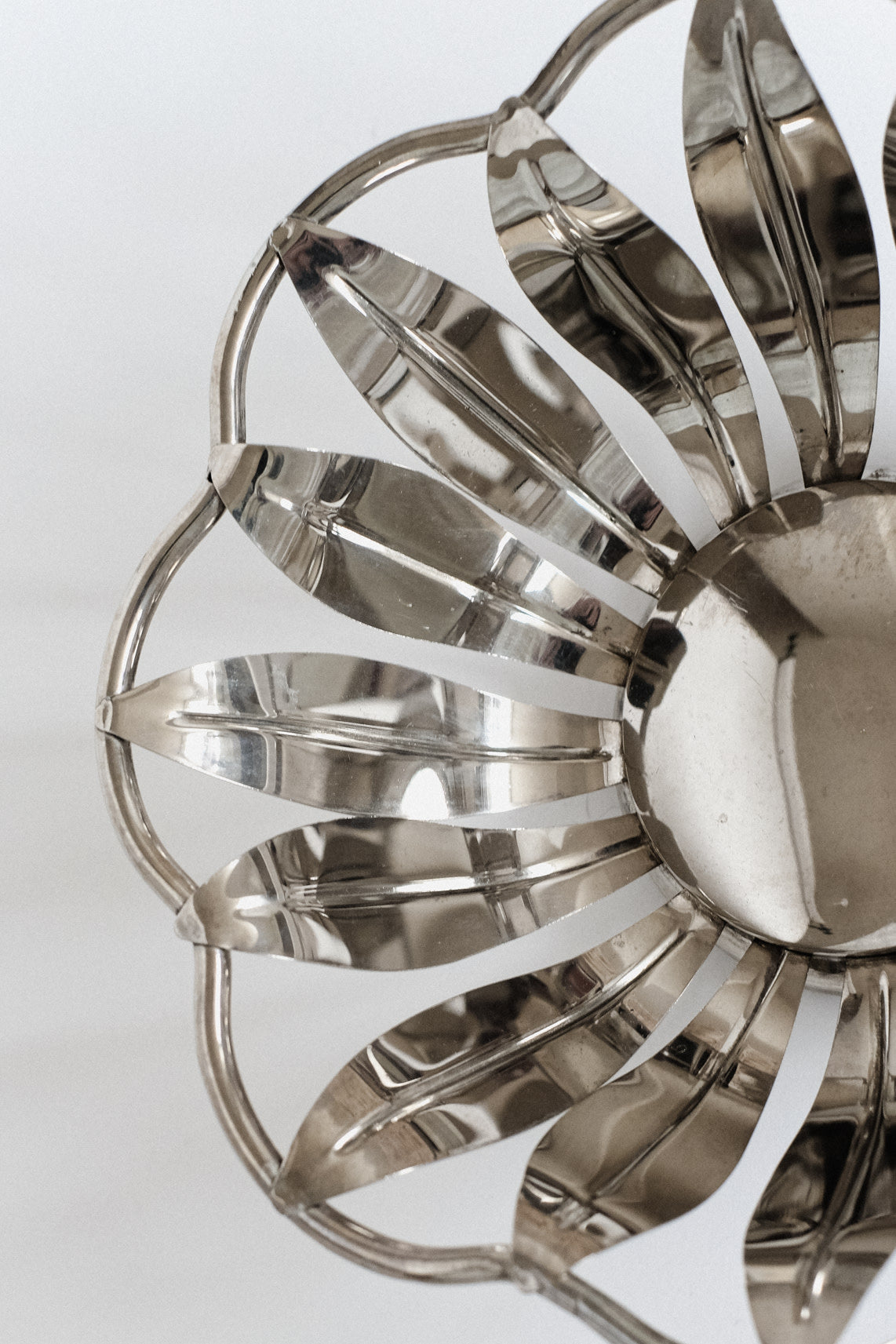 Silver-Plated Bread Basket — side angle