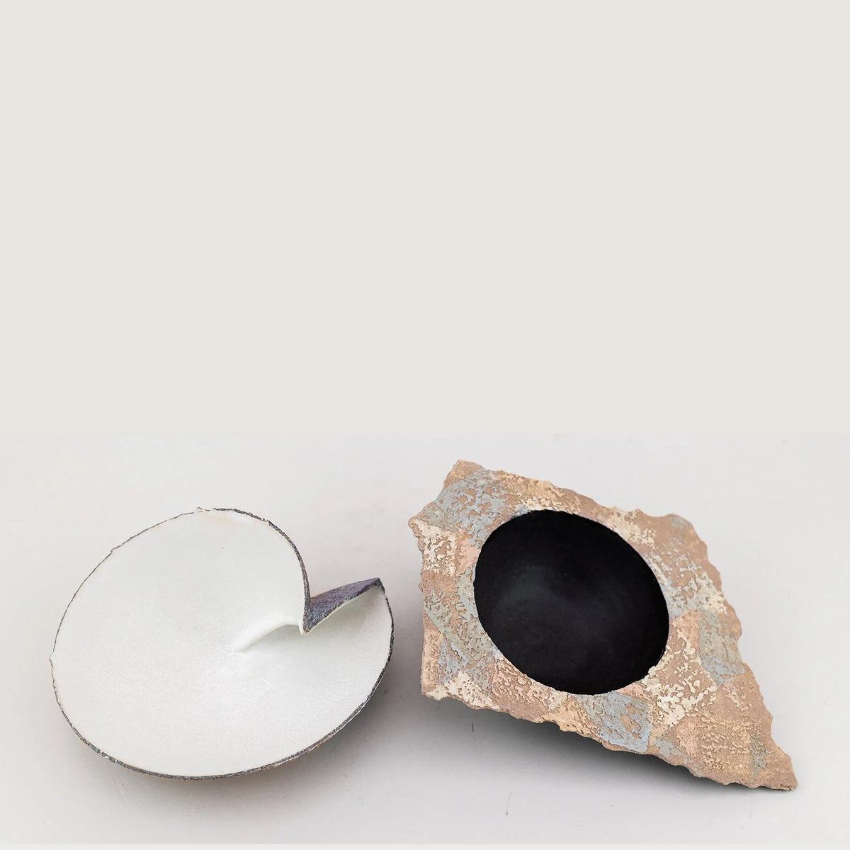 Pair of Decorative Sculptural Bowls — alternate view