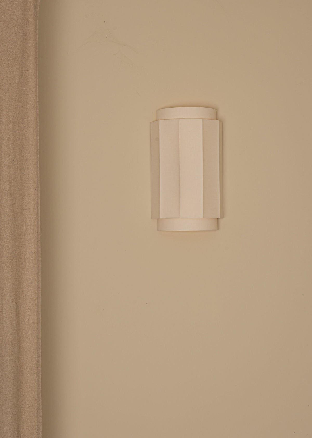 'Okla' Wall Light in Ecru Cotton by Simone & Marcel | The Oblist