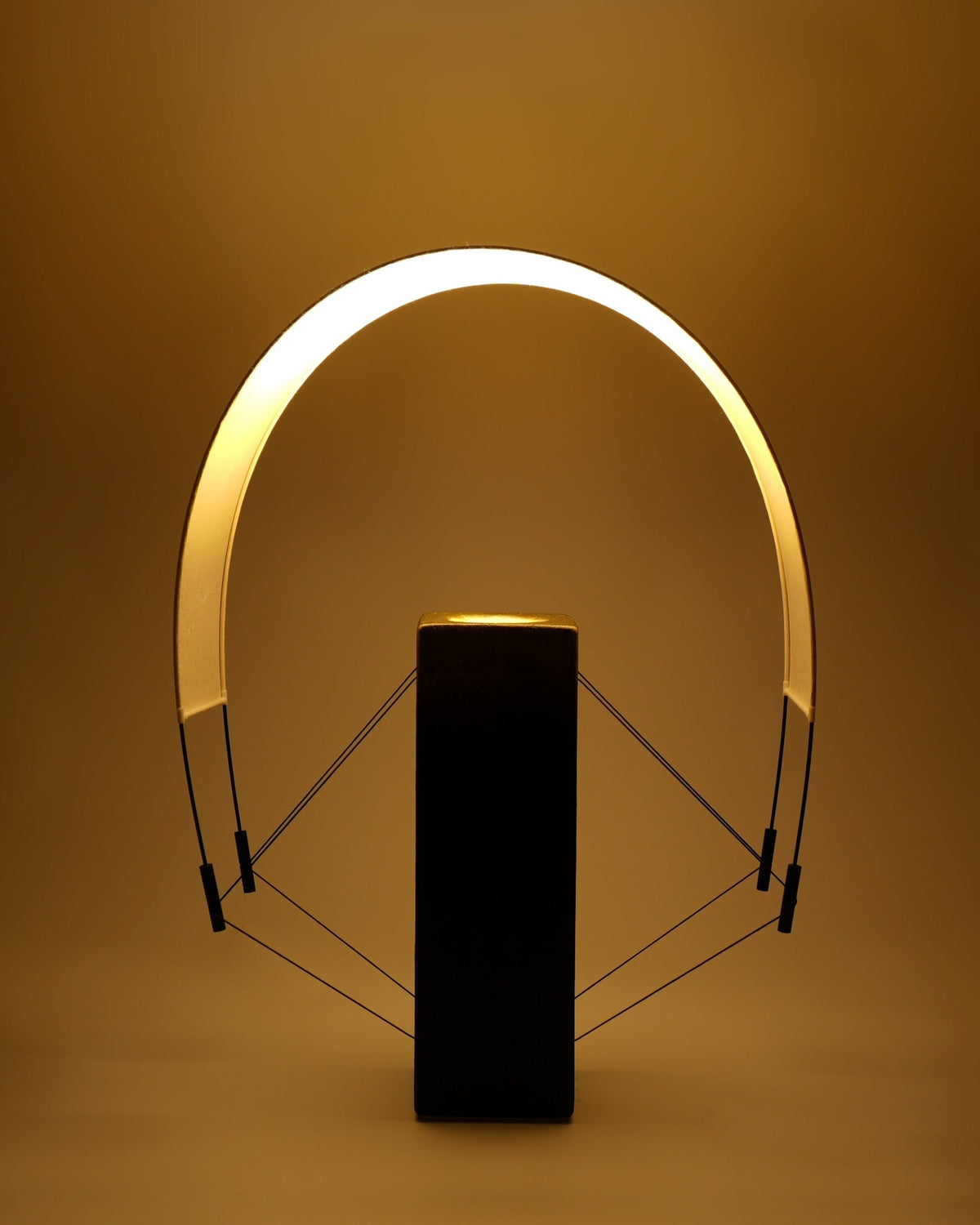 Contemporary Table Lamps in Terracotta - Lumia d'Or - Collection Aura — detail view