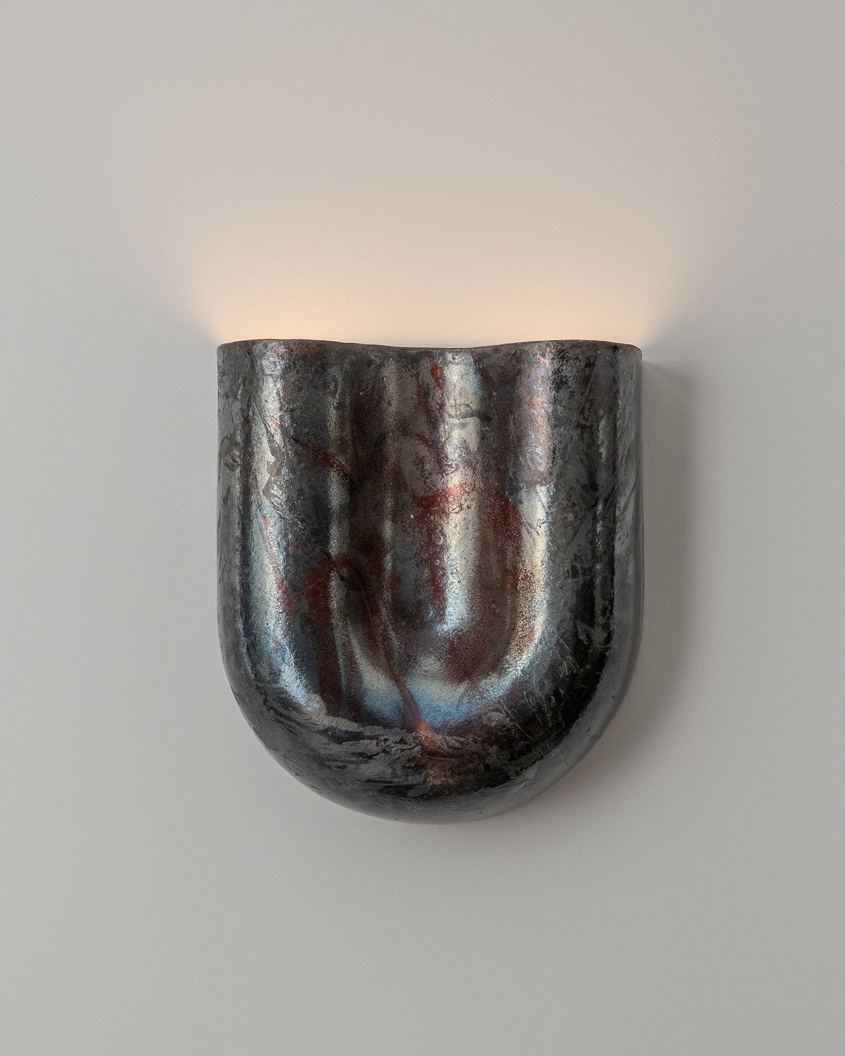Onda Raku Black Wall Sconce by Arrived Aliens | The Oblist