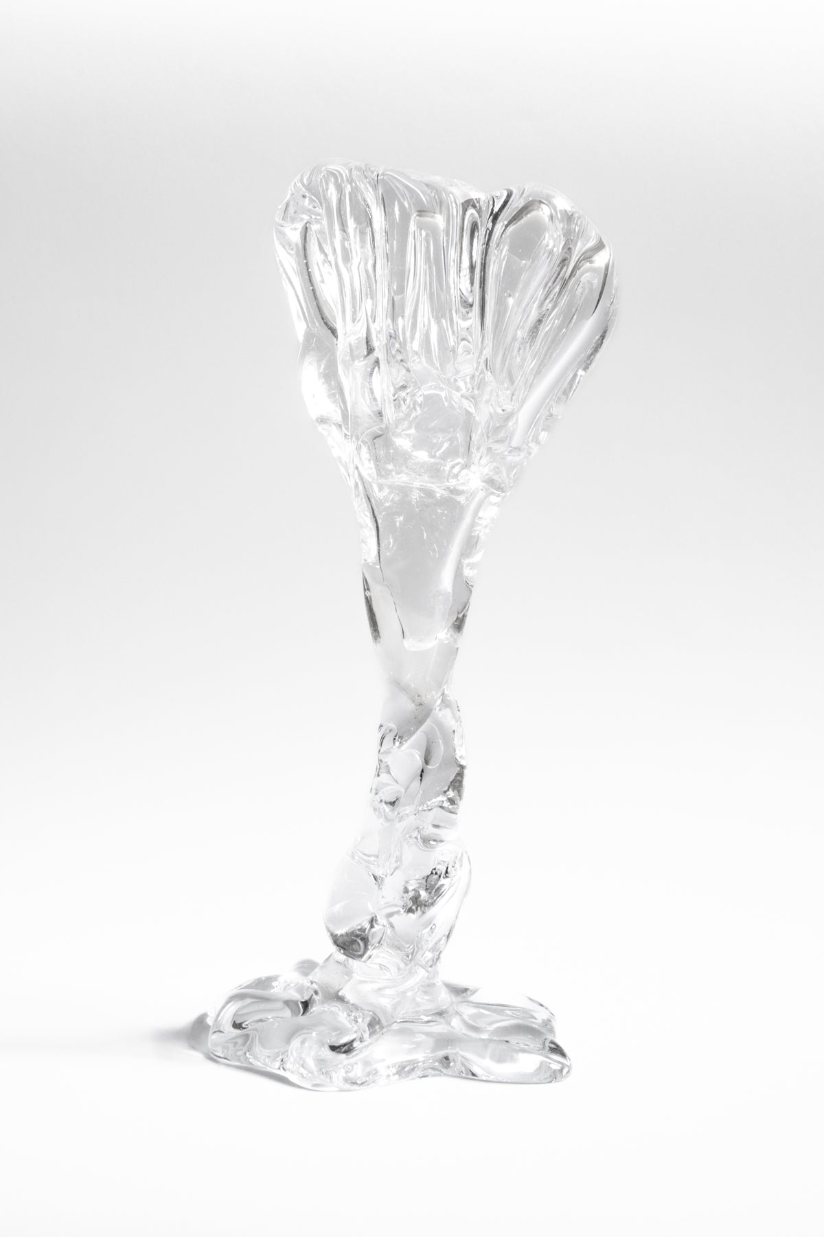 Spiky Cocktail Glass - Transparent — top view highlighting clear glass texture