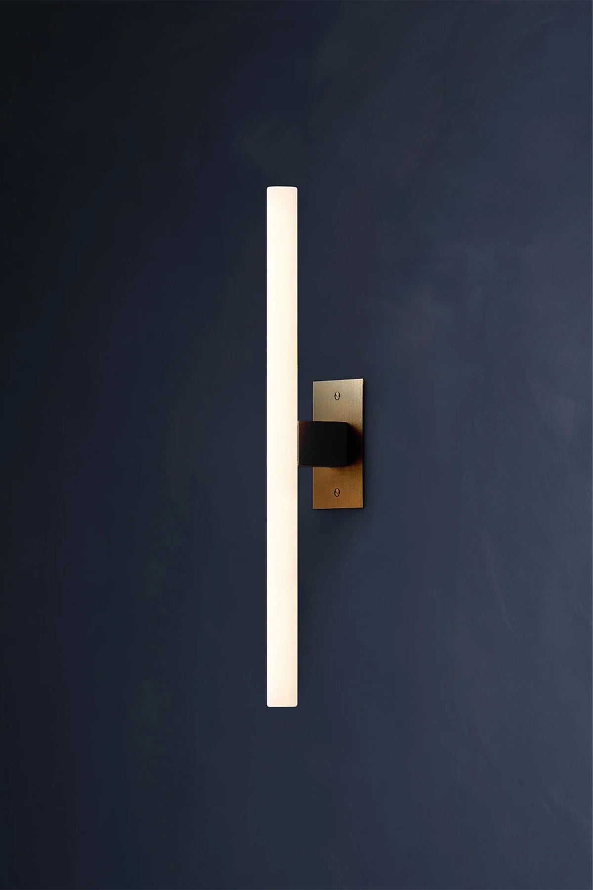 NEA WALL PLATE 50 — side view against dark wall background