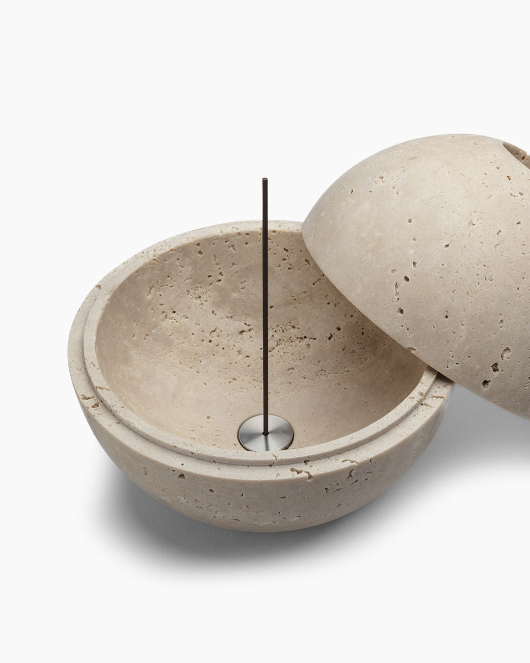 Scandinavian Modern Incense Holder in Stone — lifestyle setting