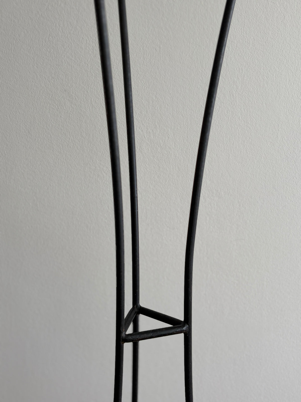 Pair of Monumental Forged Iron Floor Candleholders, Portugal, 1970s — alternate view