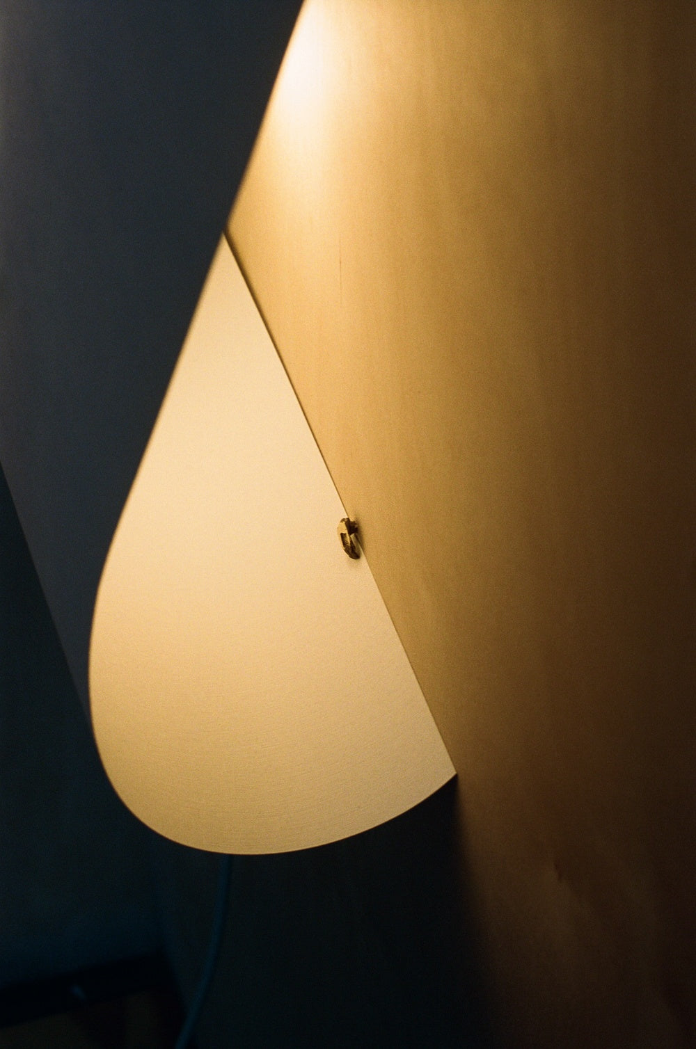 Wall Light - Papēr II — top view of white paper shade