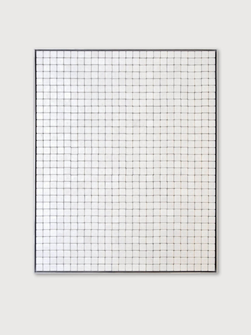 White Cubes No. 6 – Minimalist Wall Sculpture Relief — detail view
