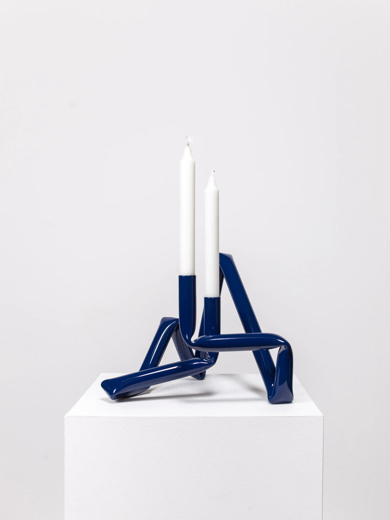 Bucatini Candle Holder (Midnight blue) by AOT STUDIO | The Oblist
