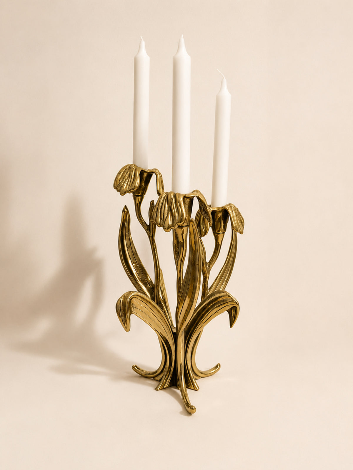 Italian Brass Candleholder by Antonella Saviato - 1960s by Dodo Vintage | The Oblist