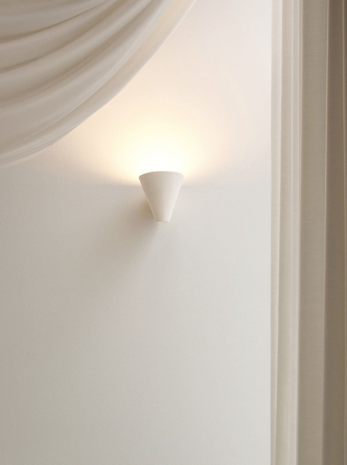 "Empyrean" Offwhite Wall Light — side angle
