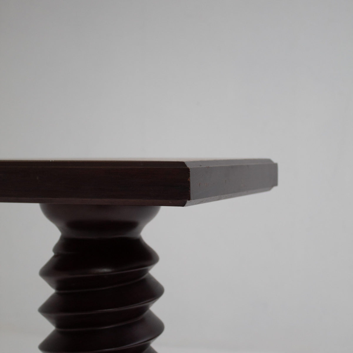 Vintage Wooden Pedestal Set in Stained Oak — additional view