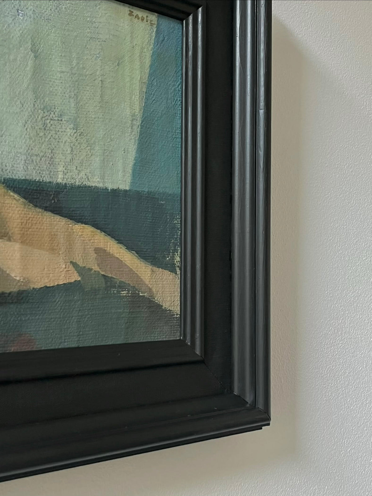 Midcentury Nude in Oil — lifestyle setting