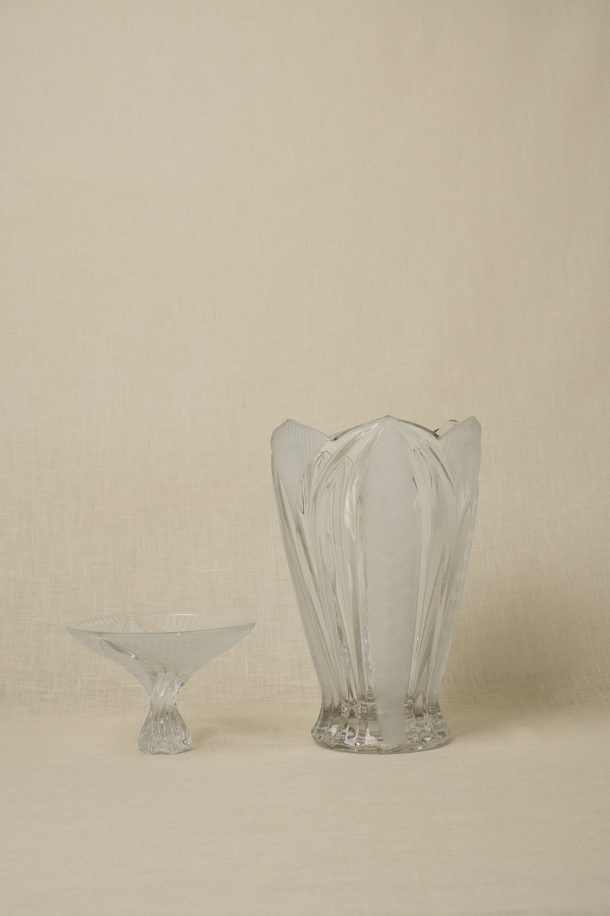 Art Deco Crystal Lidded Vase — lifestyle setting