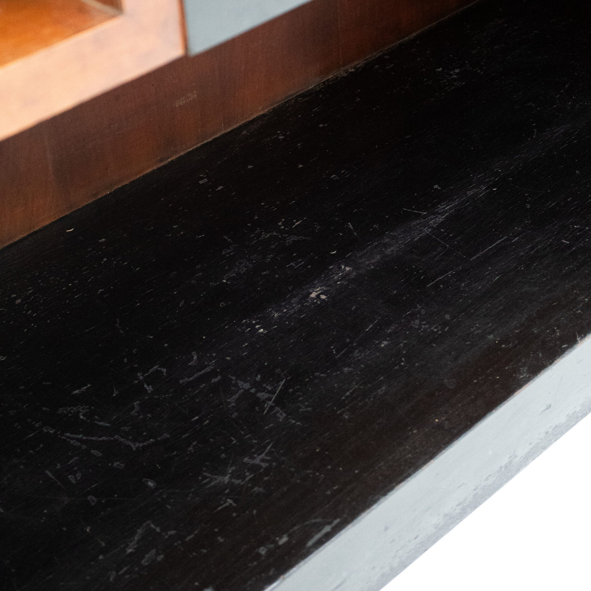 Art Deco Wooden Cabinet with Black Lacquered Door — view 10