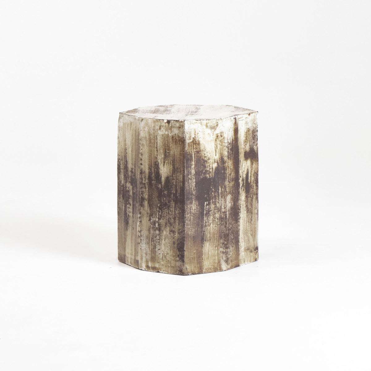 Ceramic Side Table (geometric) — in context