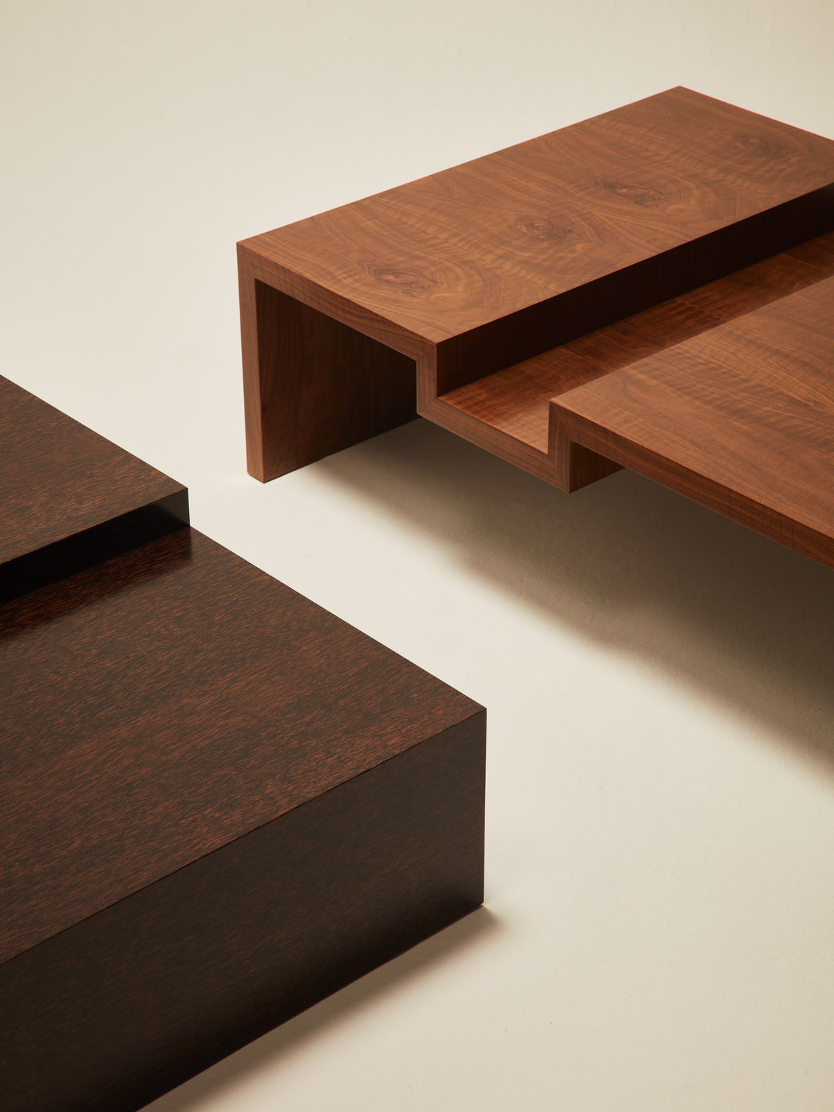 'Continuous' Coffee Table II Handcrafted in Wood Venner — alternate view