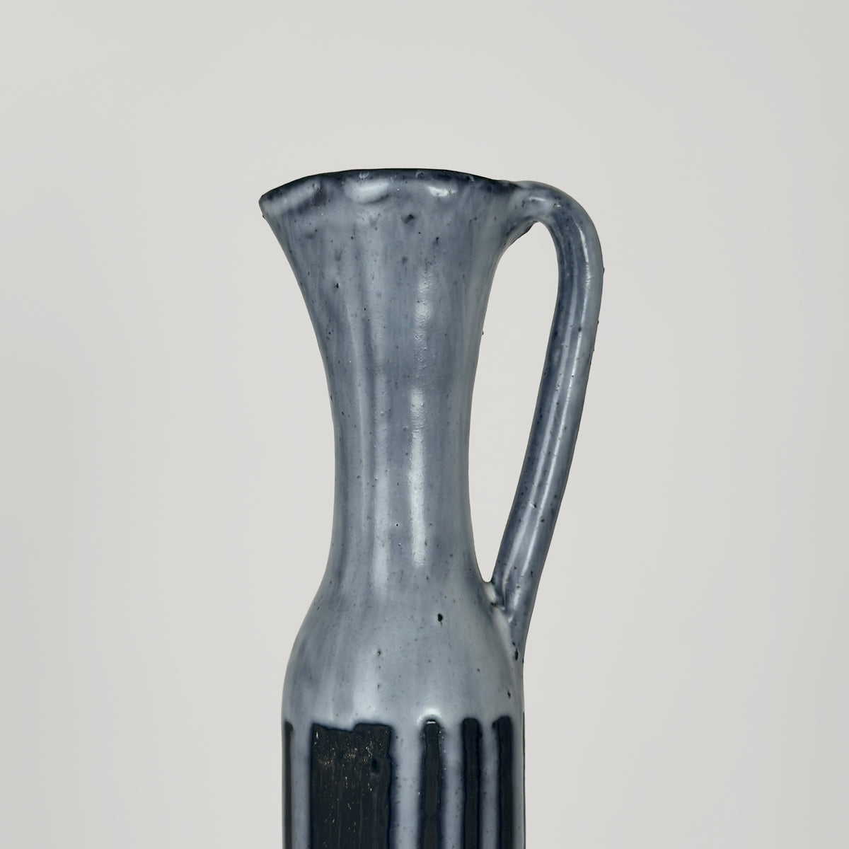 Large Ceramic Bottle by Jacques Pouchain — side angle