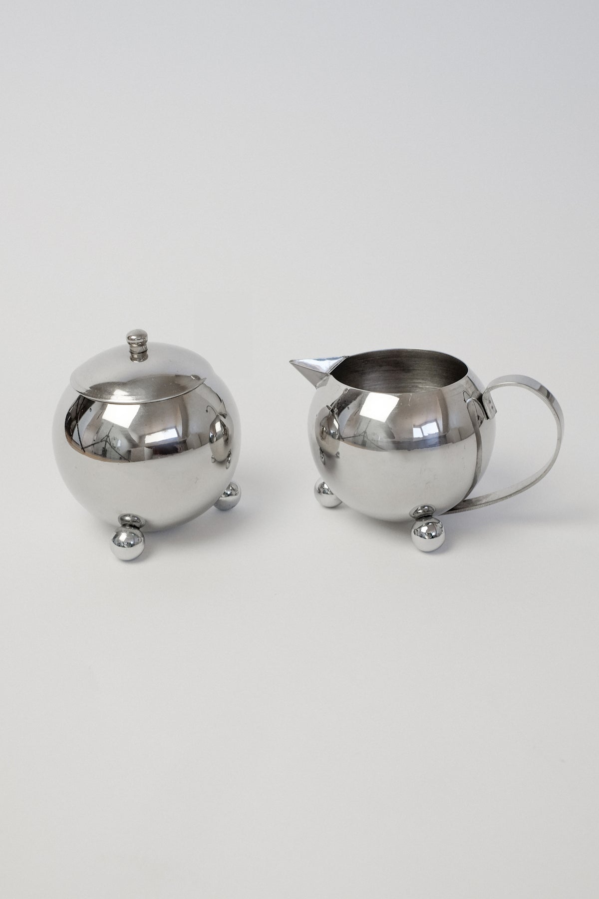 Stainless Steel Coffee / Tea set — detail view