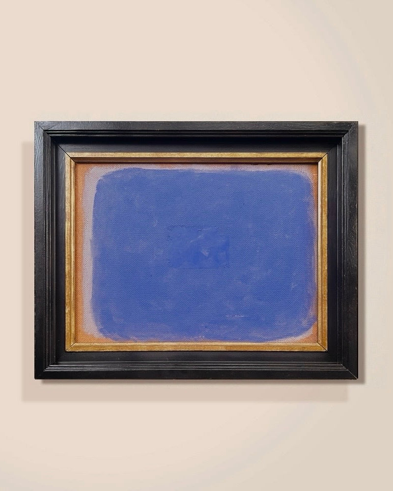 Color Studies: Mauve no. IV by Médecine | The Oblist — contemporary mauve painting in black frame