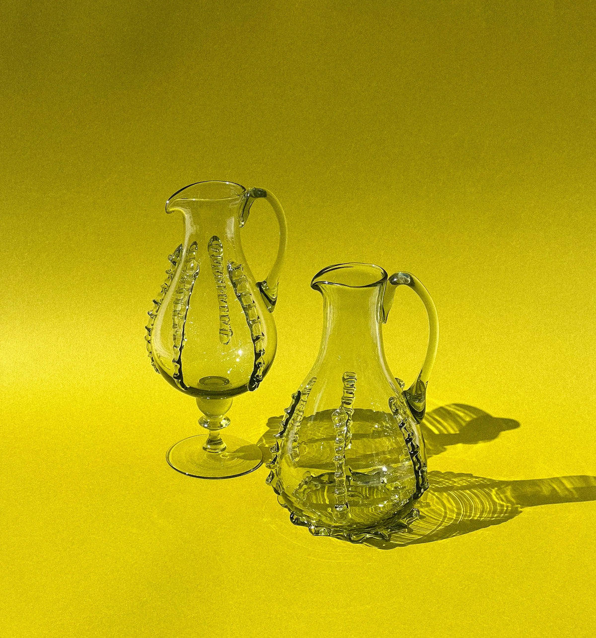 Carafes in Glass with ornaments - Mouthblown Collection — in context