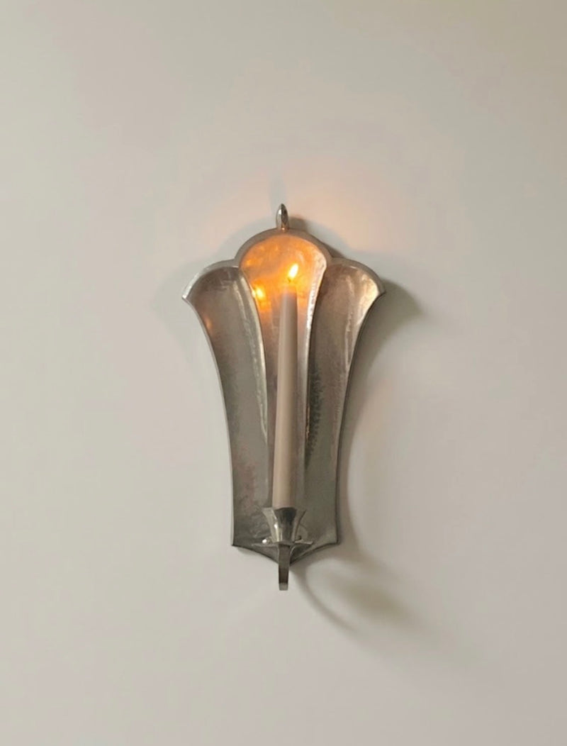Pair of Swedish Art Deco Wall Sconces, 1930s — detail view