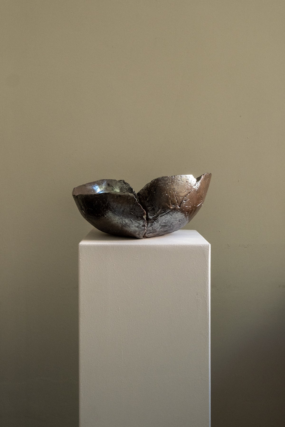 Nest VI | Ceramic Bowl Sculpture — side angle