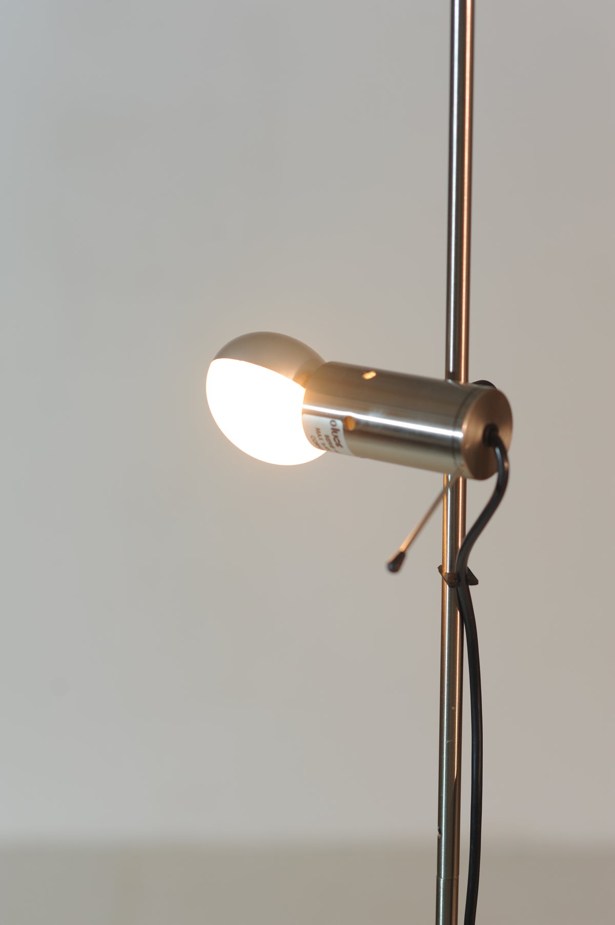 Model 387 Floor Lamp by Tito Agnoli for Oluce, Italy — side angle