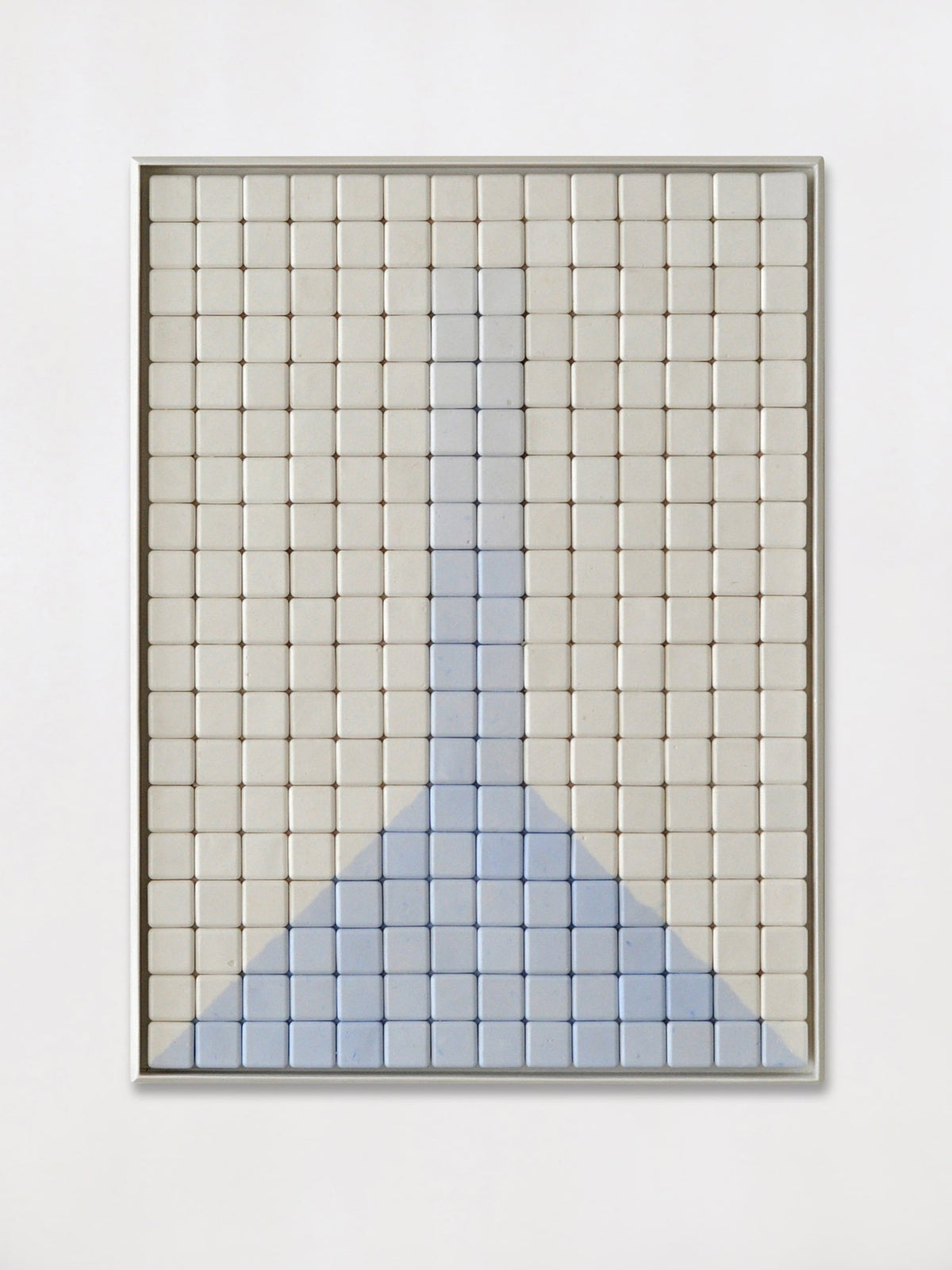 Gesso Painting No.9 - Minimalist Relief by Studio Miriam Loellmann | The Oblist — handcrafted ceramic, neutral tones