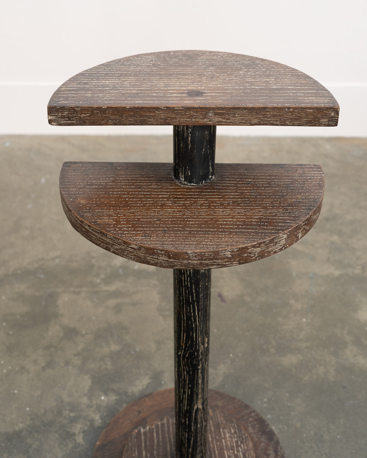 Modernist Cerused Oak Side Table — alternate view