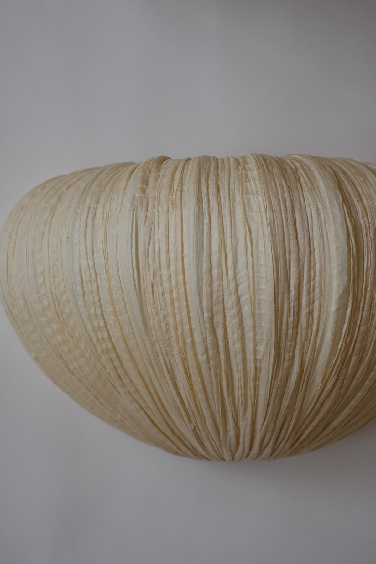 Maro Gold Silk Wall Lamp — Ayala Serfaty — side view highlighting silk texture
