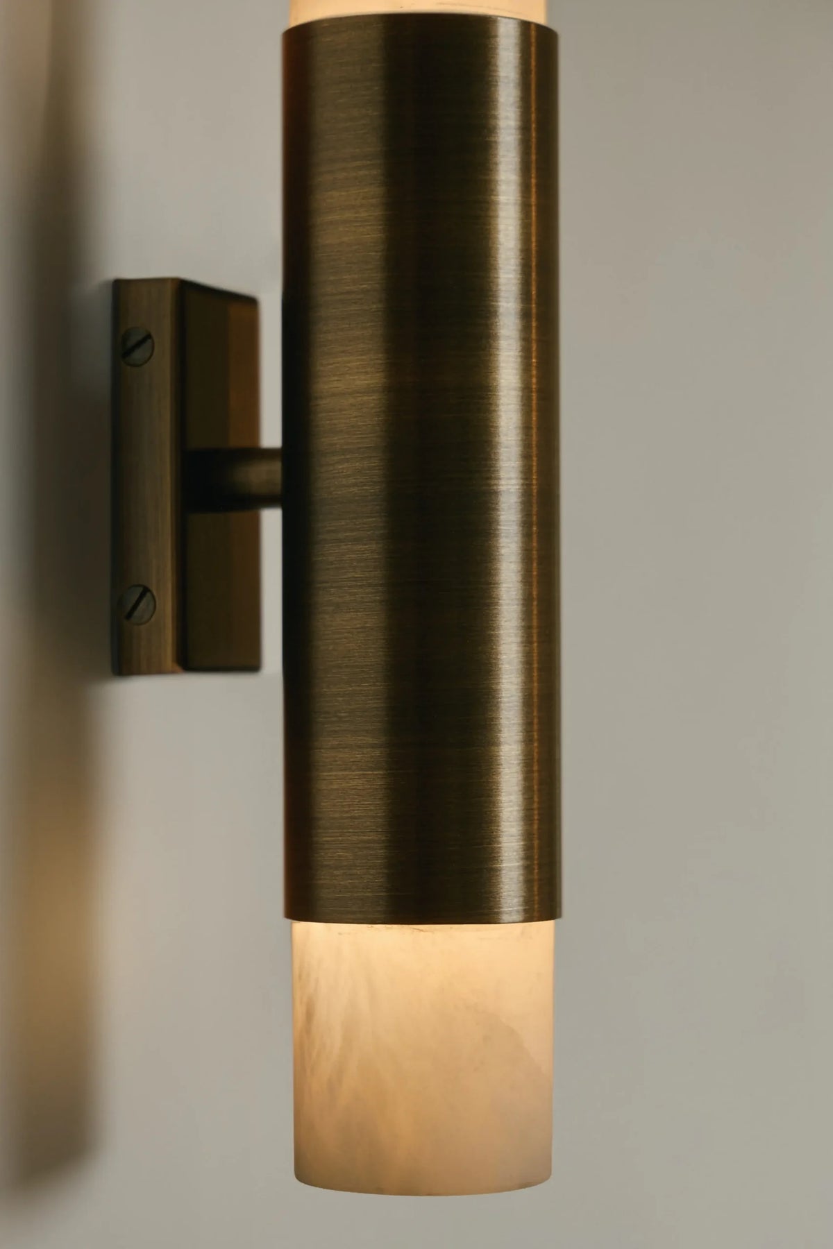 ROMA Wall Tall — back view highlighting brushed brass finish