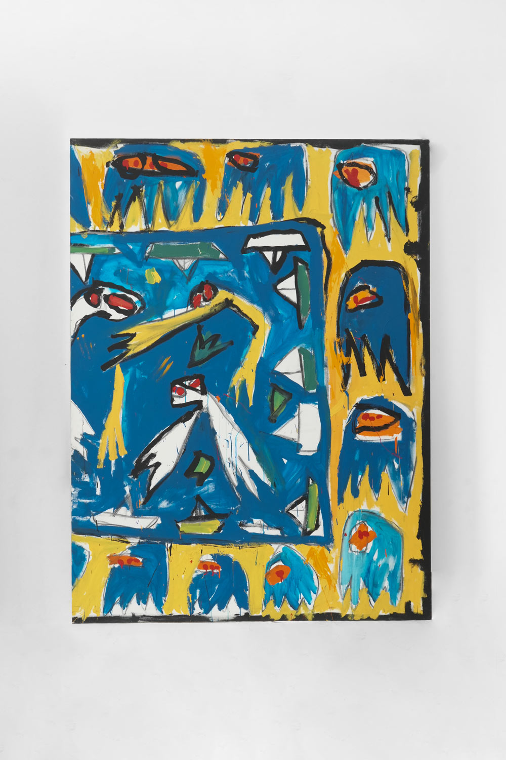 Composition - Set of Four Painted Canvases — side angle
