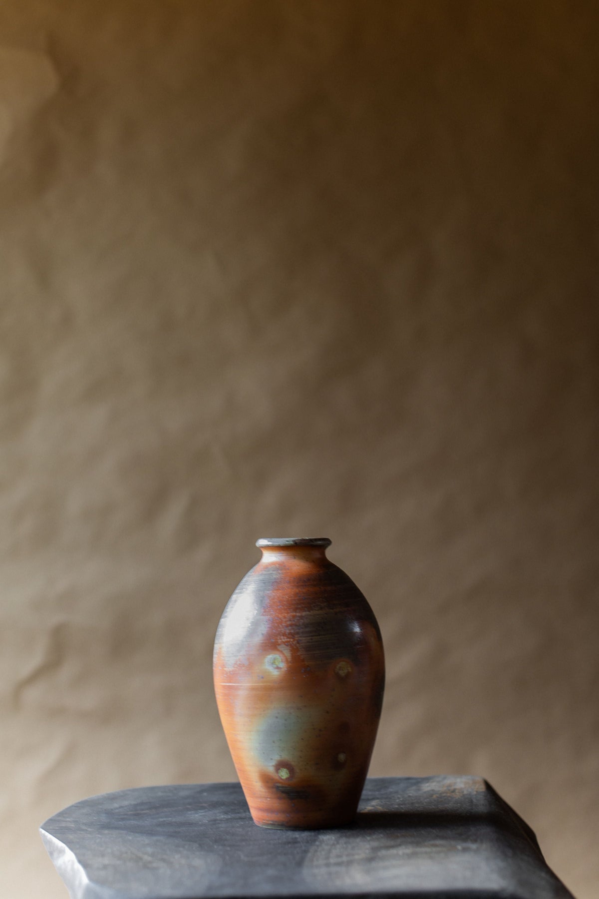 Vintage Ceramic Vase — close-up of earthy tones and texture