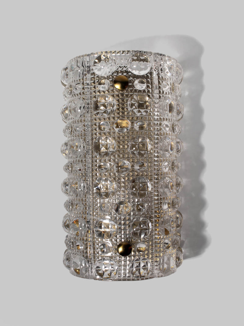Carl Fagerlund Bubble Crystal Glass And Brass Sconce, For Orrefors by Vintage Stories | The Oblist